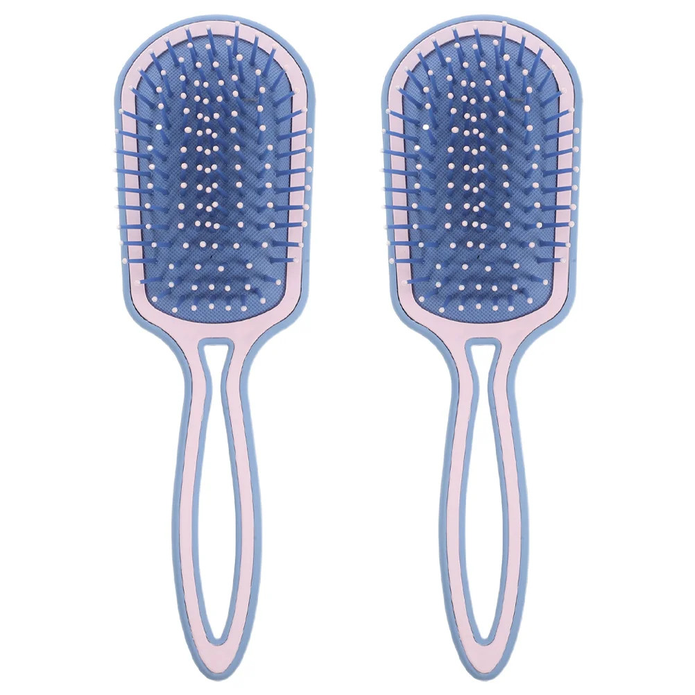 2Pcs Massage Comb Paddle Brush Women Portable Detangling Hair Accessory for Salon and Home Use Paddle Brush Massage Comb