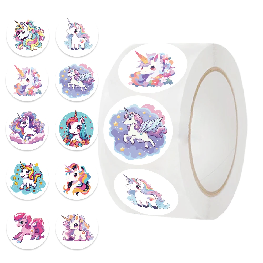 500pcs Animal Unicorn Bookish Sticker Kids Reward Gifts Decoration Label For Teacher Encouragement Student Stationery Stickers