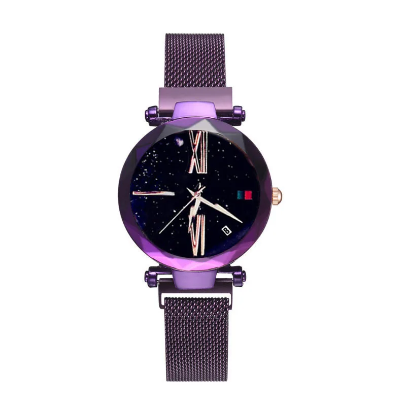 Reloj con imán Tiktok para mujer, accesorio de pulsera con diseño de estrellas y estrellas en línea, ideal para gente perezosa, de fábrica de Milán, gran oferta