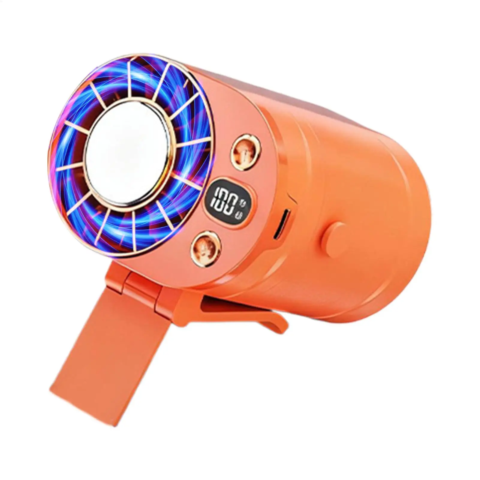 Portable Rechargeable Clip Fan 100 Speed Quiet Cooling Fan W/Digital Display Mini Personal Fan for Desk Home Office Car Outdoor