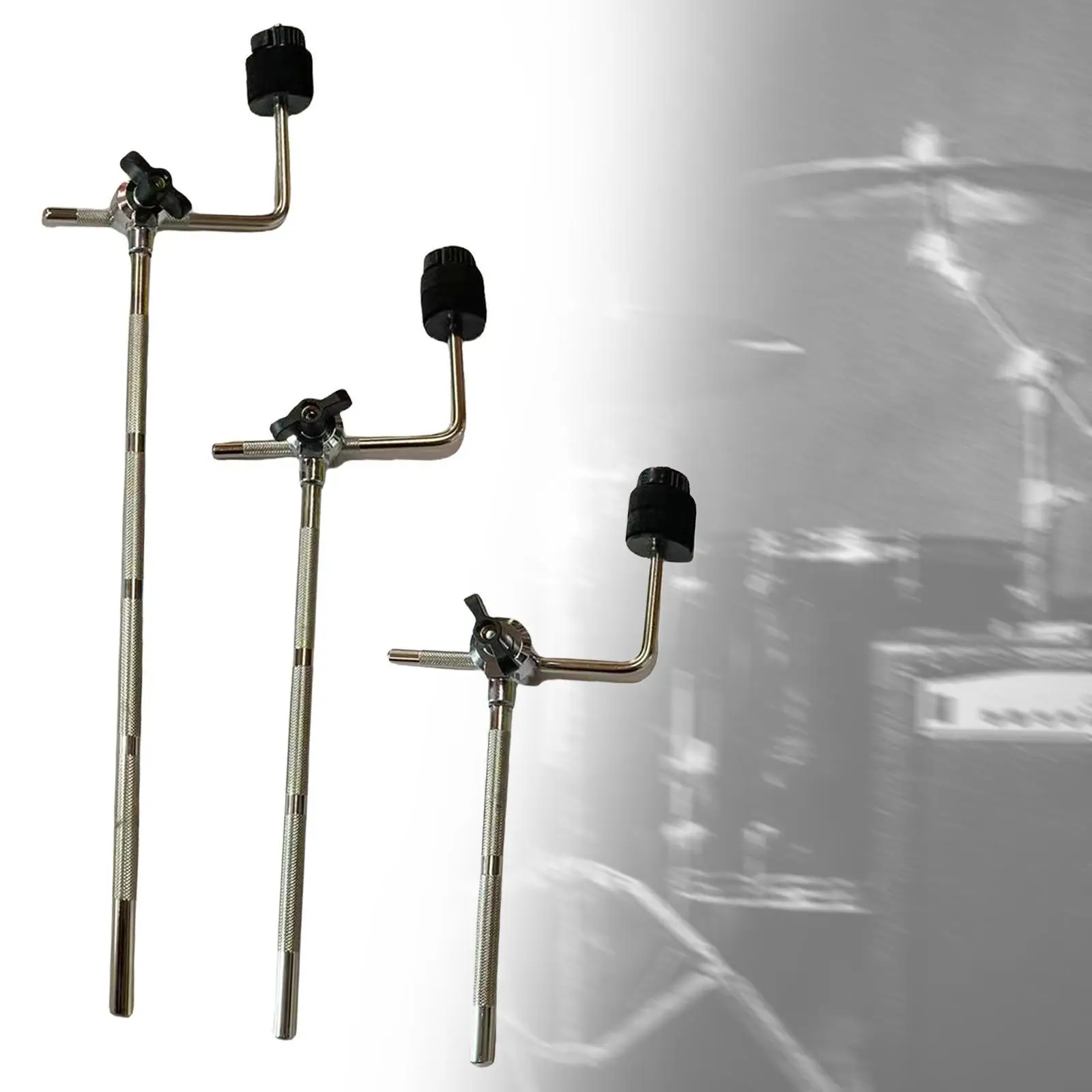 Metal Cymbal Holder Easy Installation Adjustable with L Rod for Splash Crash and Effects Cymbals Drum Parts Percussion Accs