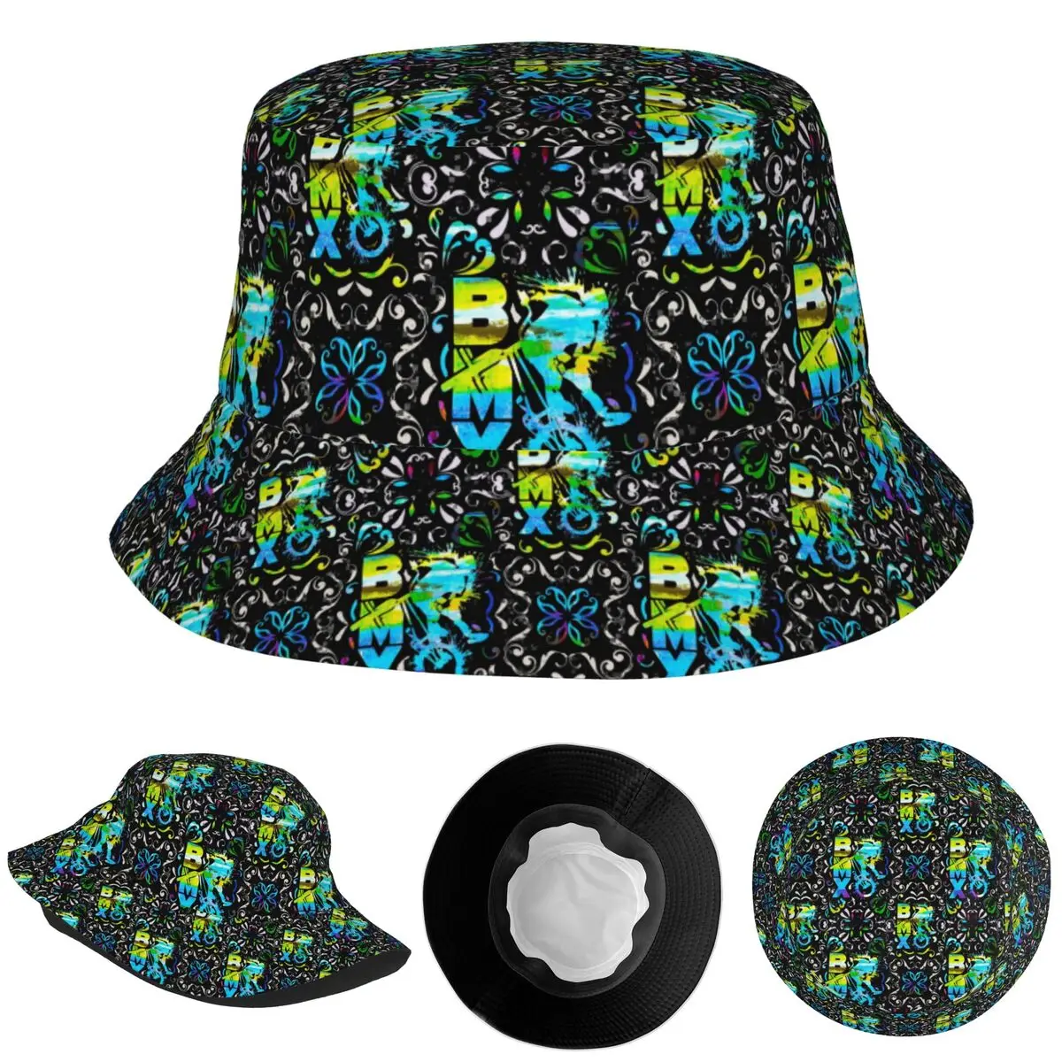 

Одежда Bmx Bmx Freestyle, панамы с узором для детей, шапки в рыбацком стиле для лета, шапки для рыбалки, унисекс