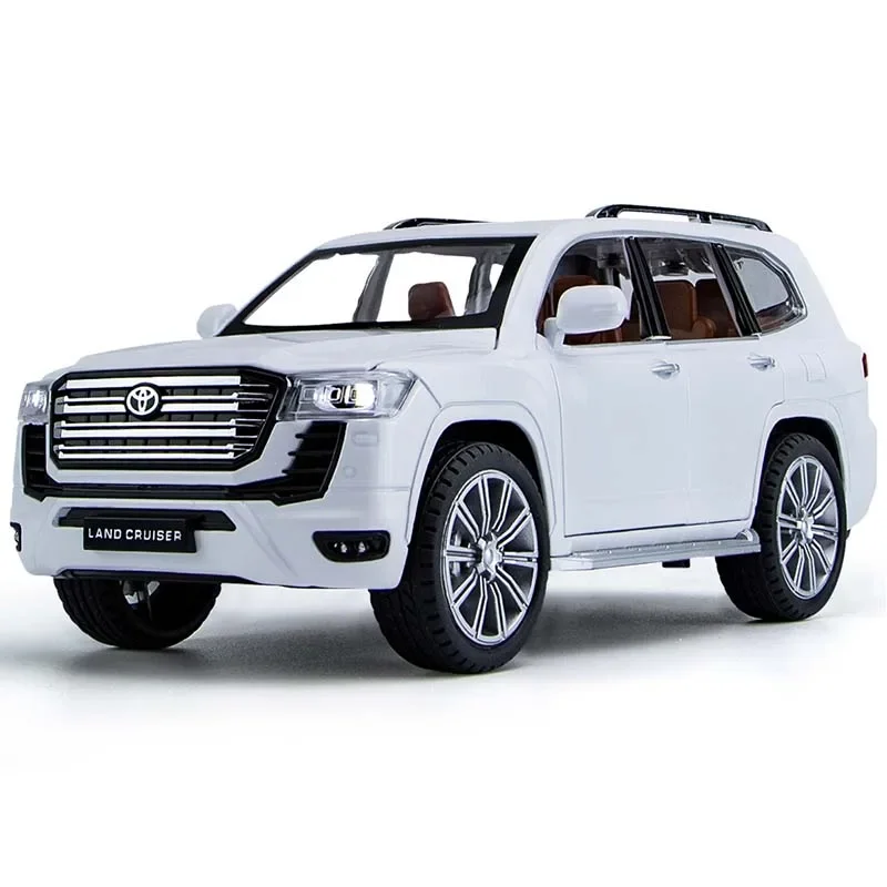 

1:24 металлический сплав Toyota LAND CRUISER LC300 внедорожник модель автомобиля игрушечный литой под давлением звук и свет игрушки с откатным механизмом автомобиль детские подарки модные