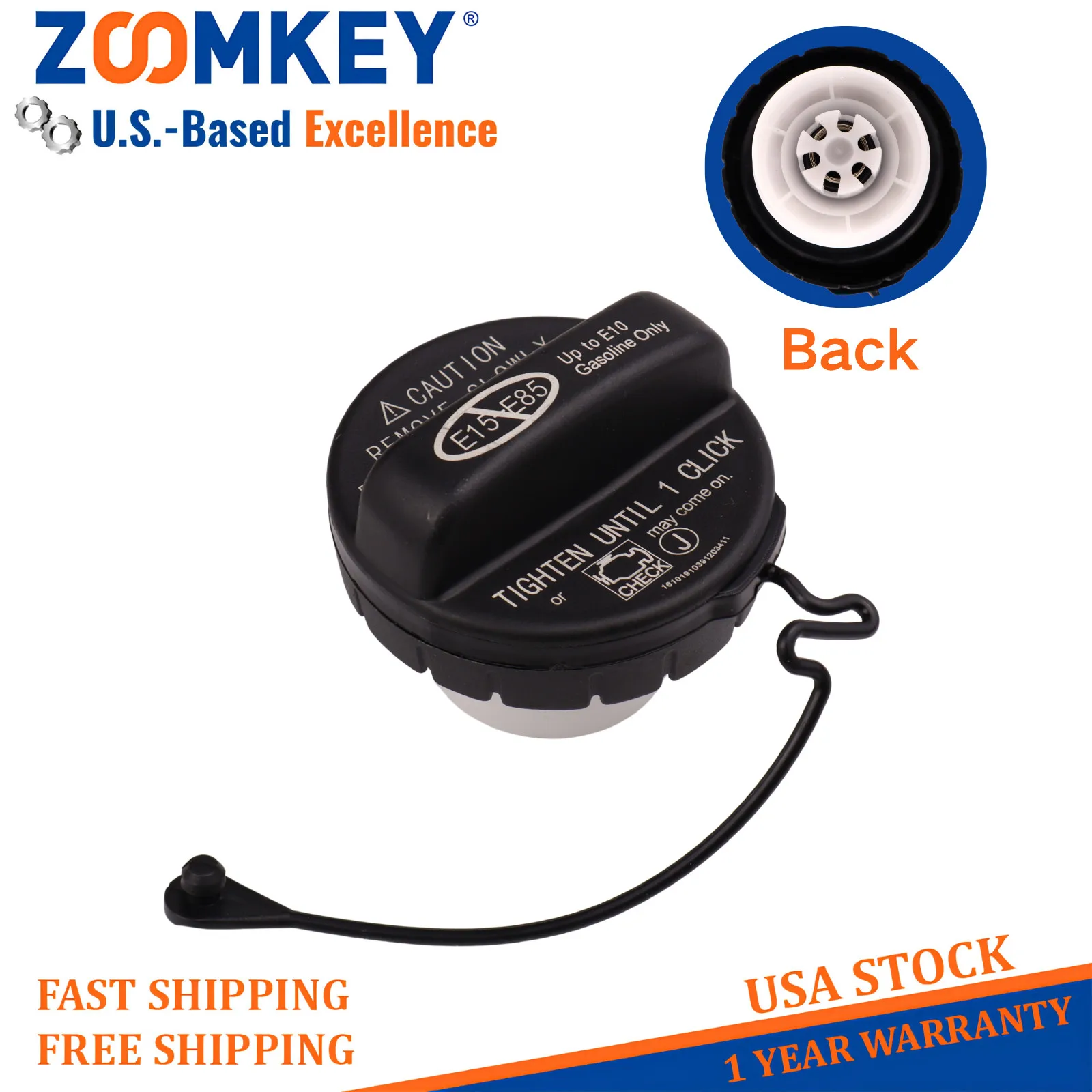ZOOMKEY Gas Fuel Filler Tank Cap 77300-52040 Fit For Toyota Scion Lexus 77300-06040