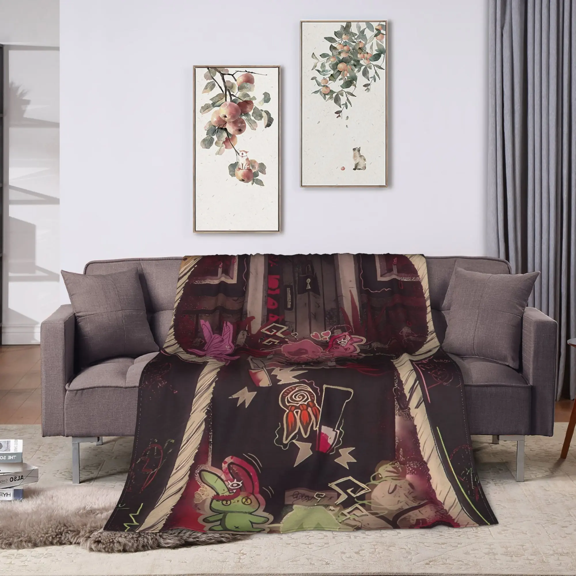 The Coffin of Andy and Leyley  Blanket Quality Super Soft  Throw Blanket Winter Airplane Travel Couch Chair Print Bedspread