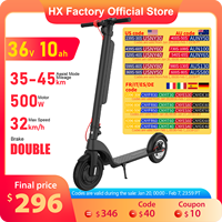 HX X8 10AH Electric Scooter 350W 25KM/H Foldable Electric Kick E Scooter 10 Inch Escooter For Adults