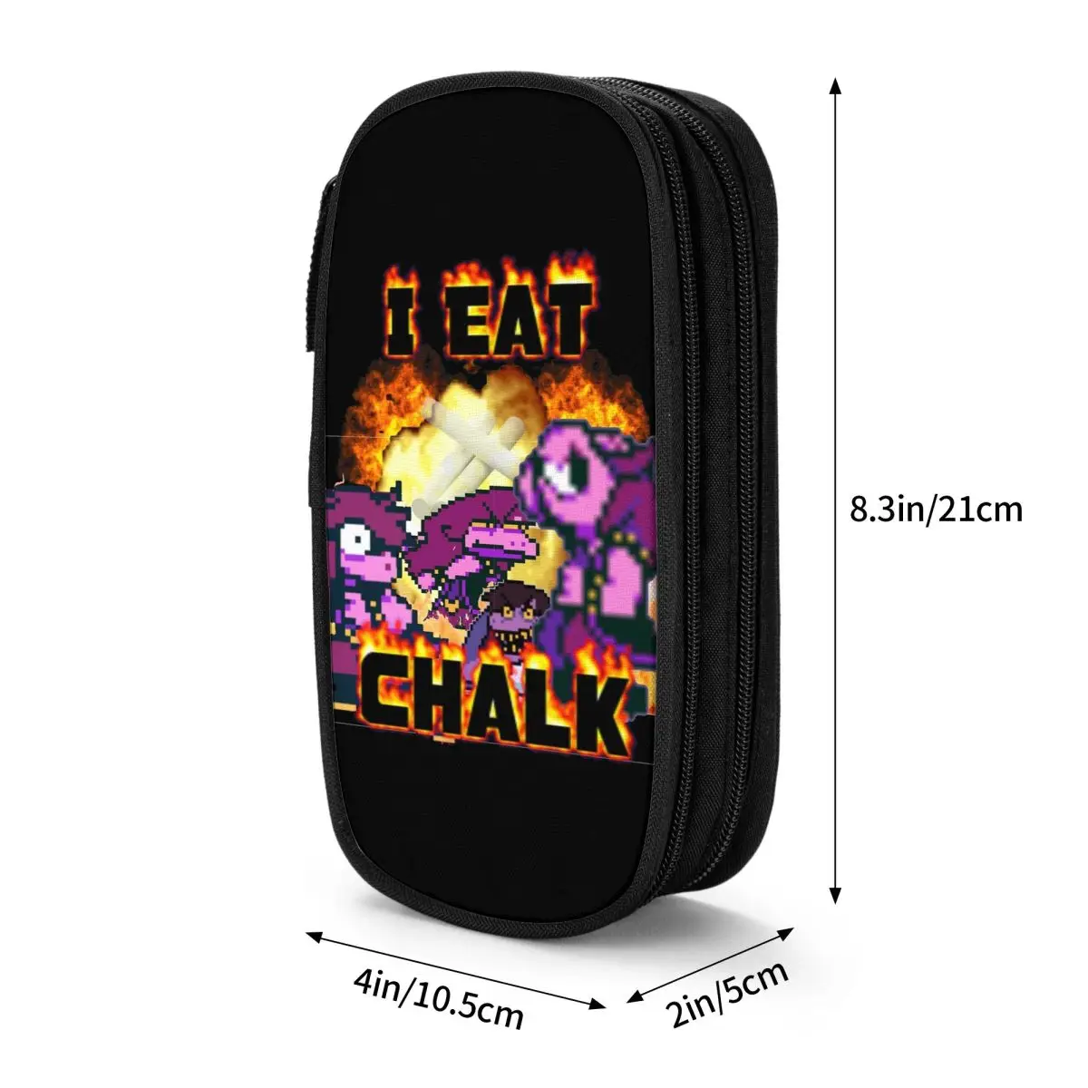 أنا أكل الطباشير سوزي دلتارون مقلمة أكياس القلم الكلاسيكية طالب تخزين كبير مكتب مستحضرات التجميل pencelcases #3