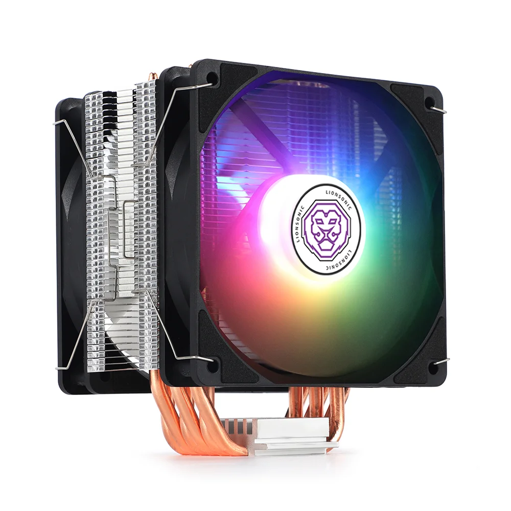 6 Heat Pipes CPU Cooler PWM 4 Pin 120mm RGB PC Fan Quiet Intel LGA 1700 1200 1150 1155 1356 2011 X79 X99 AMD AM4 CPU Cooling Fan