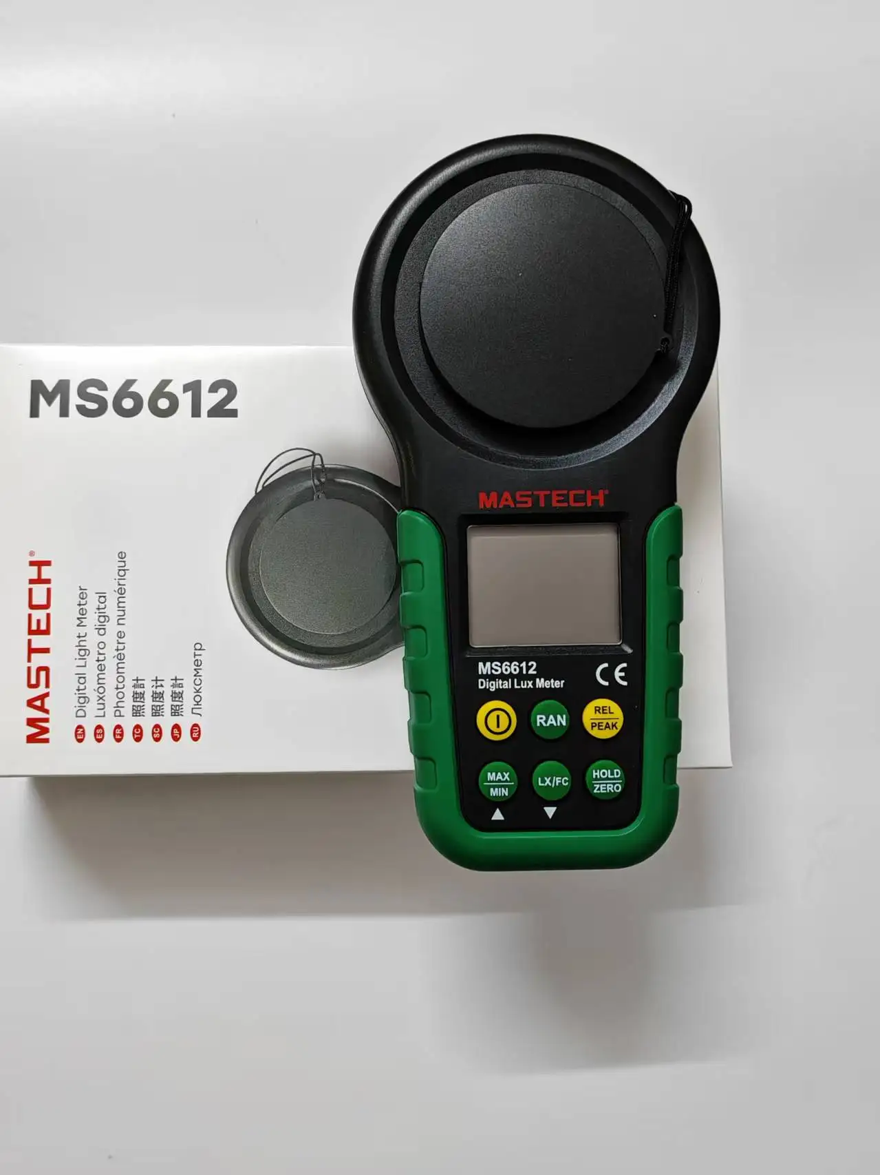MASTECH MS6612 medidor de luz Digital Luxmeter iluminómetro multifunción espectro medidor de Lux integrado detector de metales fotómetro