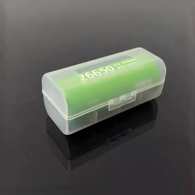 26650 battery storage box 1 /2 /4 Pack 26650 lithium battery plastic empty box battery storage protective box transparent color