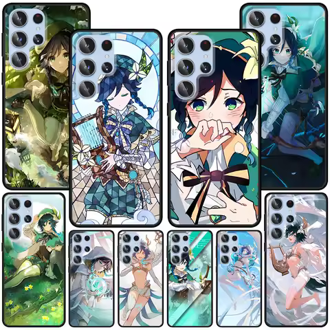 Barbatos Case for Samsung Galaxy S23 S21 S20 FE S24 S22 Ultra S10 S10e S9 Plus Soft Black TPU Phone Cover Bumper