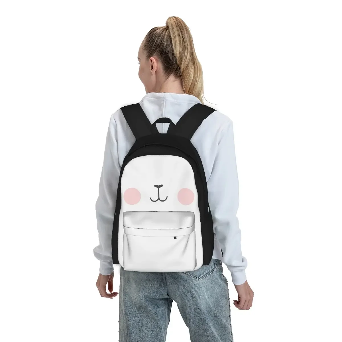 Mochilas de oso de leche y Mocha para niños y niñas, mochilas escolares de dibujos animados, mochila para portátil, bolso de hombro de gran capacidad