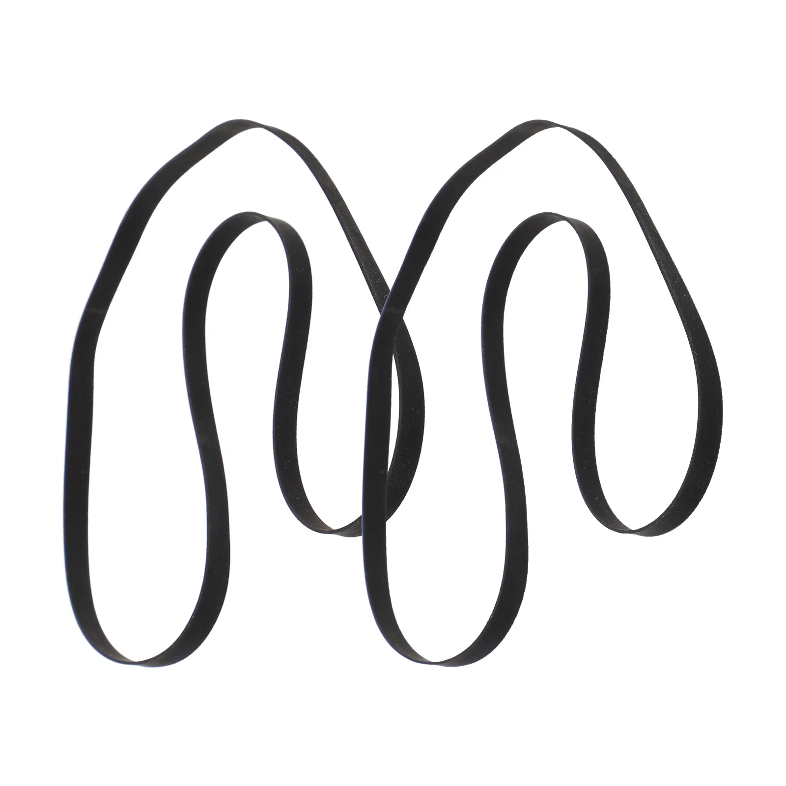 2Pcs Rubber Drive Belts Turntable Belts Replacement Parts for Record Player Cassette Tape Machine Repair Kit Accessories