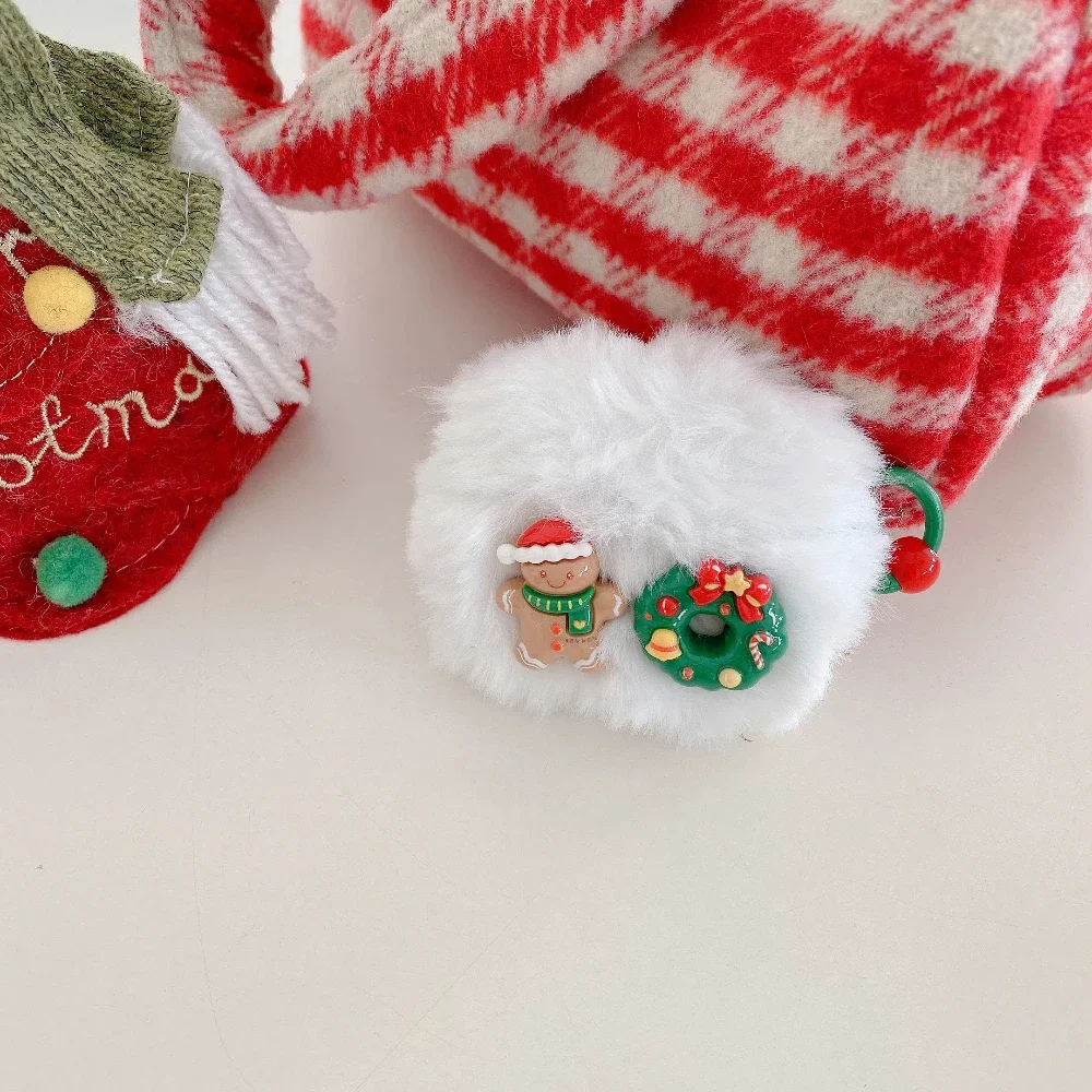 Peluche Fiocco Di Natale Per Apple Airpods 4 3 Airpods 2 Custodia Per Airpods Pro Pro2 Custodia protettiva Custodia protettiva Accessori per auricolari