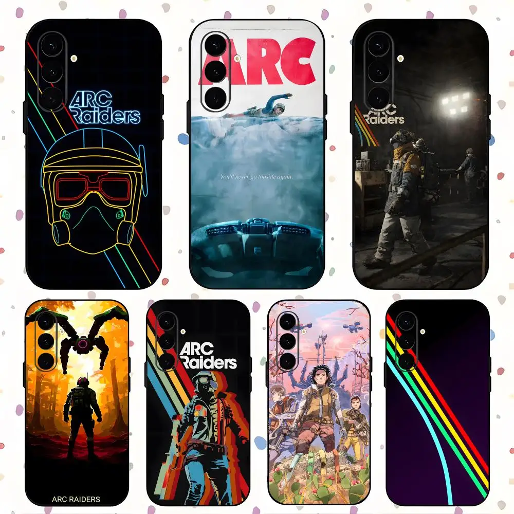 Fashion Arc Raiders Game Phone Case For Samsung Galaxy S26 S25 S24 S23 S22 S21 Plus Ultra Fold A Soft Black