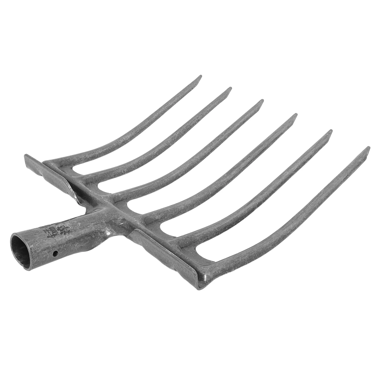 

1pc Steel Agricultural 4-6 Teeth Durable for Deep Plowing Soil Loosening Garden Rake Steel Agricultural Fork Replacement Tool