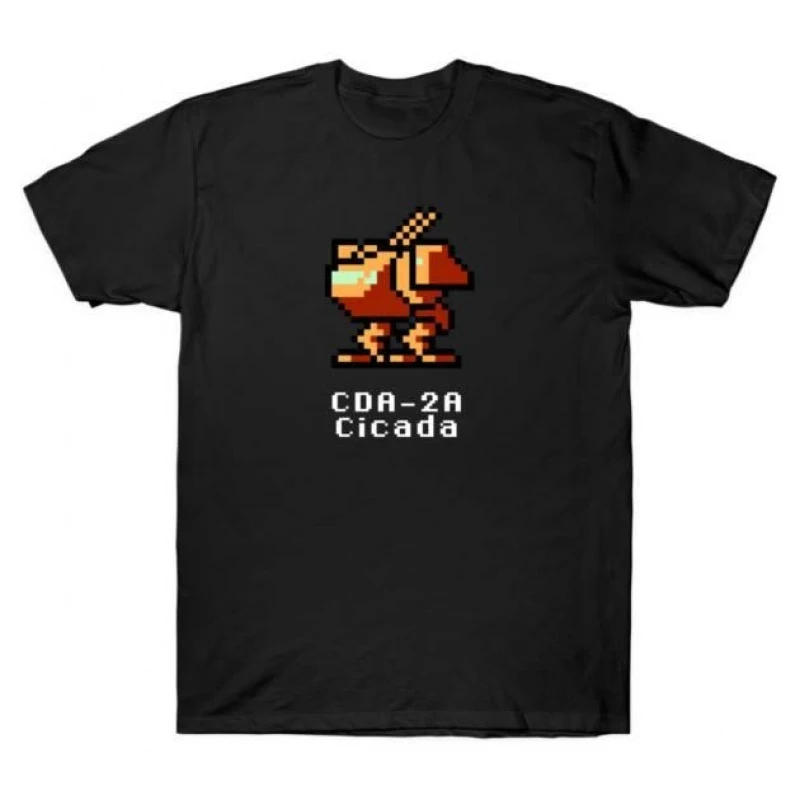 

8bit Cicada Mechwarrior MWO Mech Combat RPG Gift t shirt Tech Robot Fighter Battletech Graphic clothes All size tops