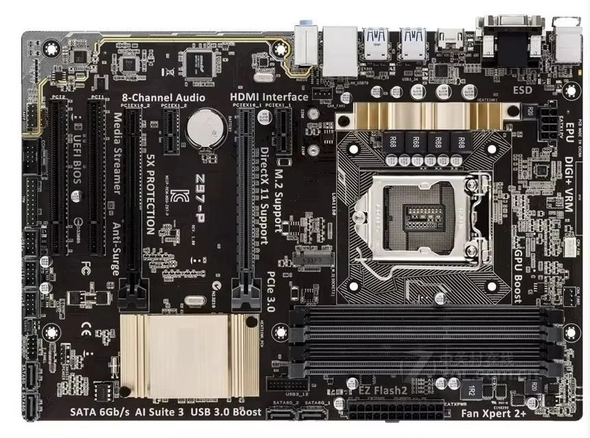 

Используется для основной платы ASUS Z97-P Z97-AR 1150 Z97, встроенная основная плата Deluxe M.2, DDR3