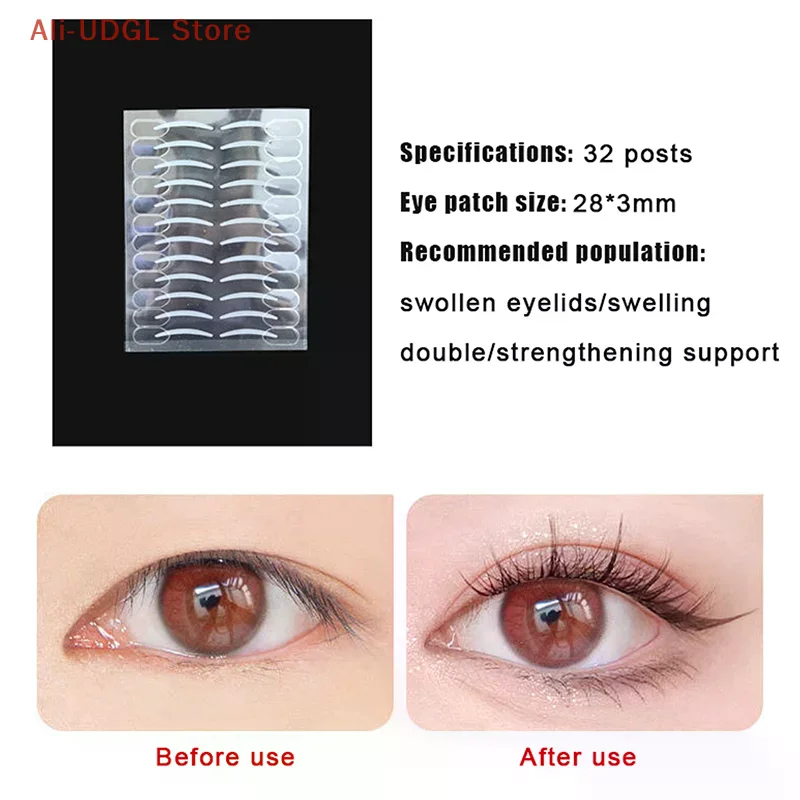 96/160/320 Patches Double Eyelid Stickers With Handle Auxiliary Positioning Natural Invisible Long-lasting Shaping Big Eyes