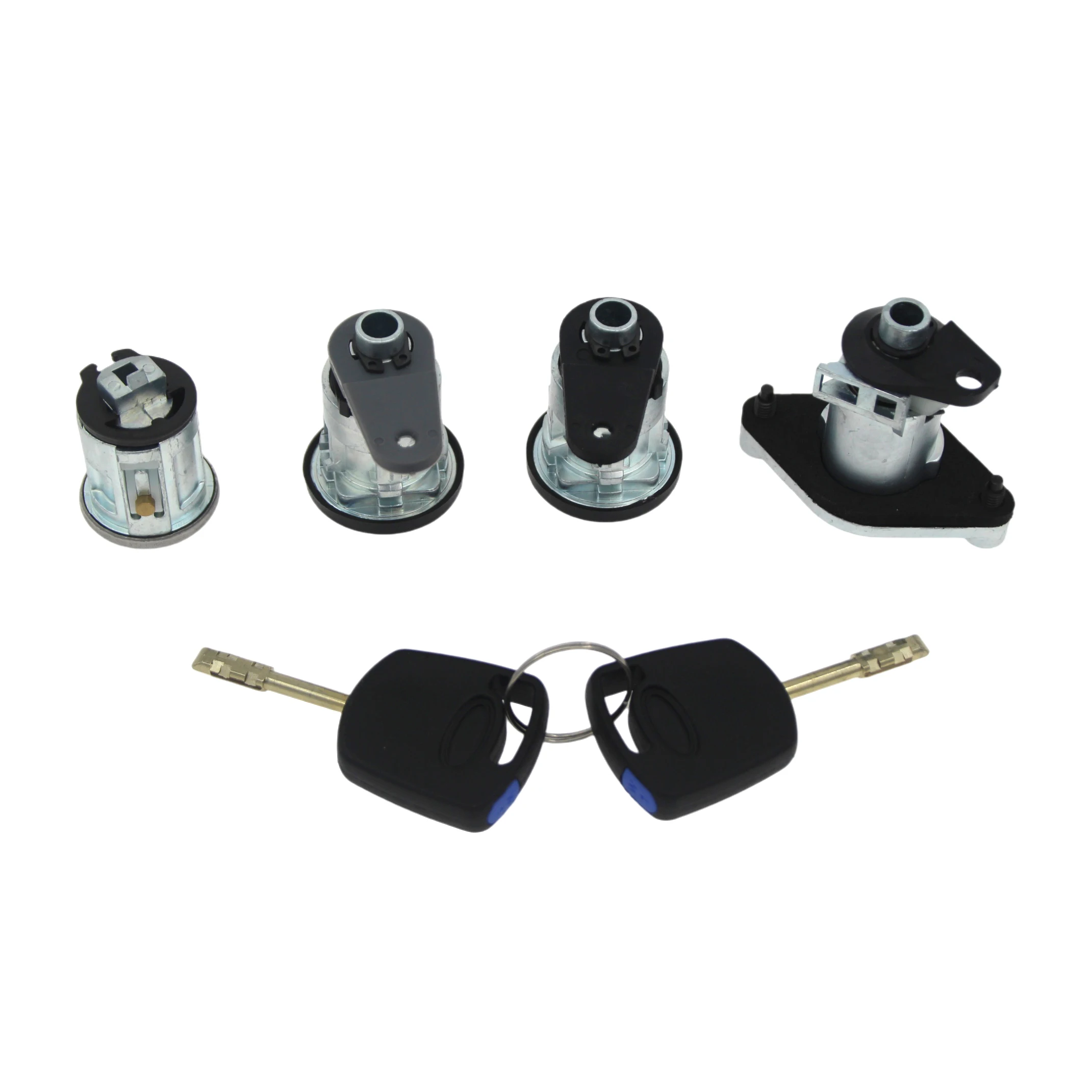 Complete Lock Set Ignition Switch Door Trunk Lock Cylinder With 2 Keys For Ford Ka After 2012 CS5AB22050AA