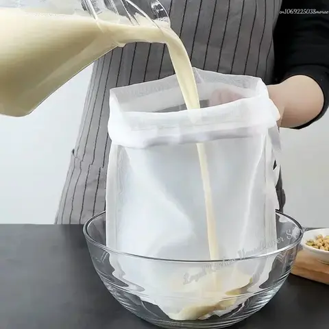 식품 등급 두유 와인 나일론 필터 백, 네트 100 메쉬, 차 맥주, 커피 오일, 재사용 가능 필터 원단 백, 주방 필터 원단 백 Best5