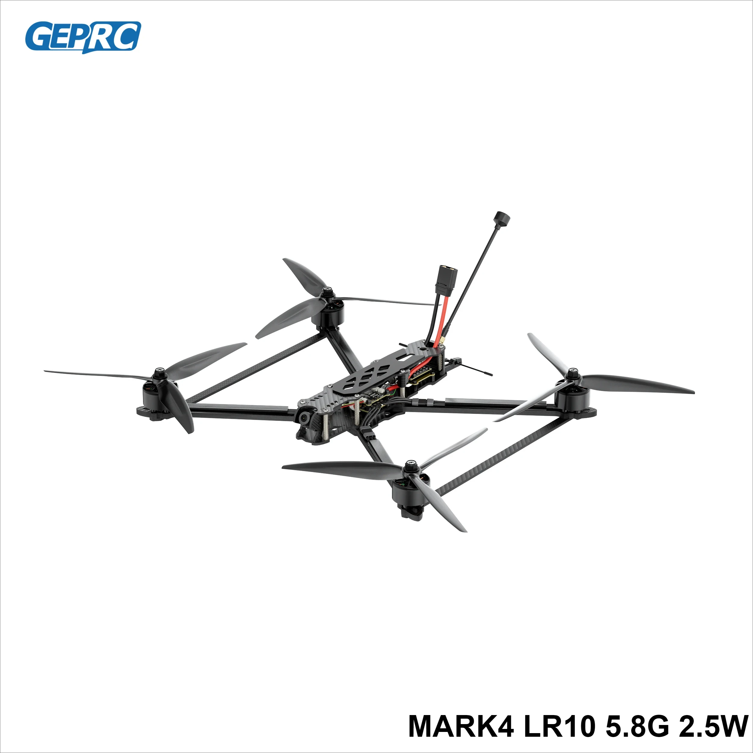 GEPRC-Quadricoptère RC haute performance, Drone FreKouDrone, FPV longue portée, MARK4, LR10, EM3115, 900KV, H80 _ 96K, BLS 80A ESC, 5.8G, 2.5W, 10 pouces