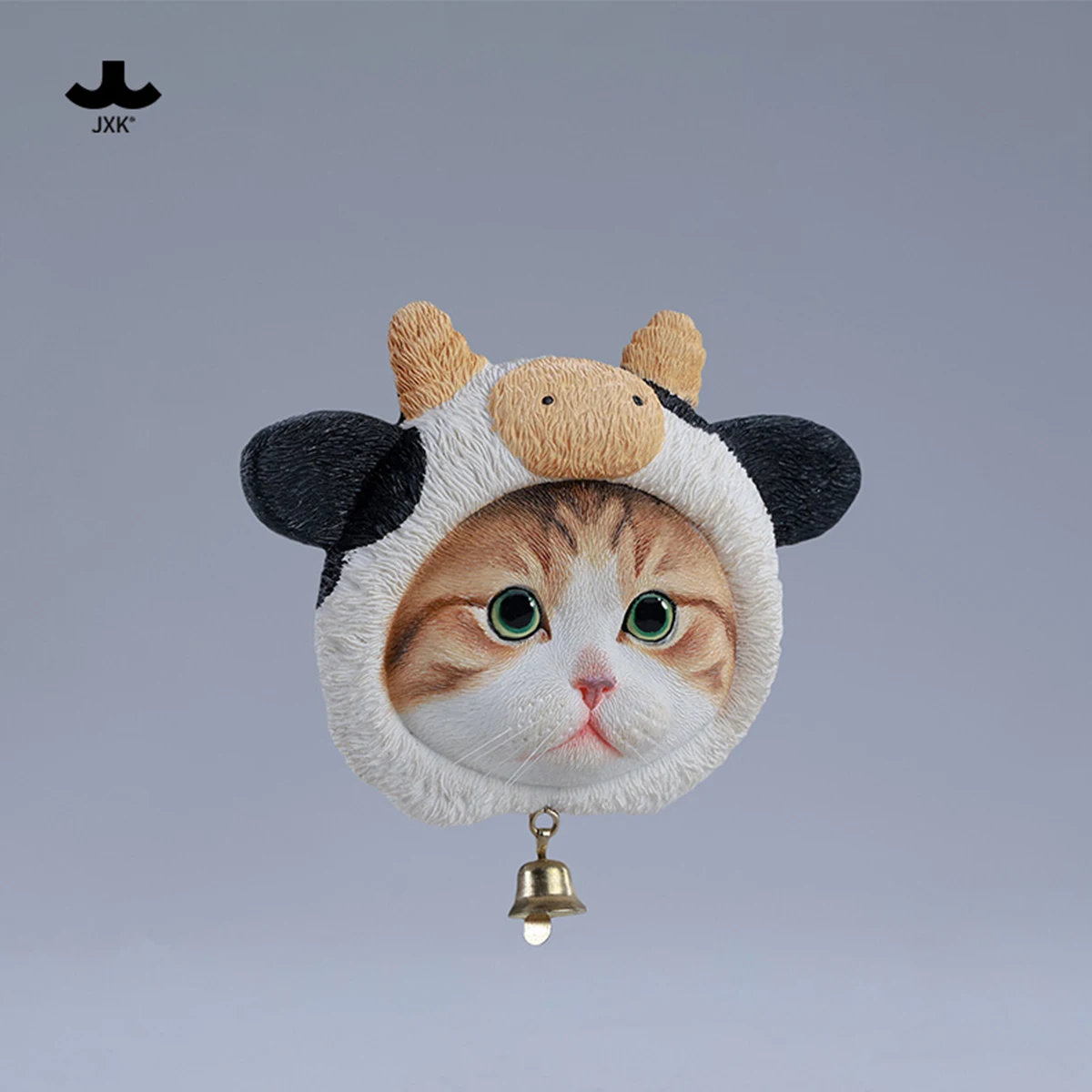 HIPLAY JXK Lindo gato en sombrero de vaca lechera imán estático expertoamente pintado a mano figura de animal realista