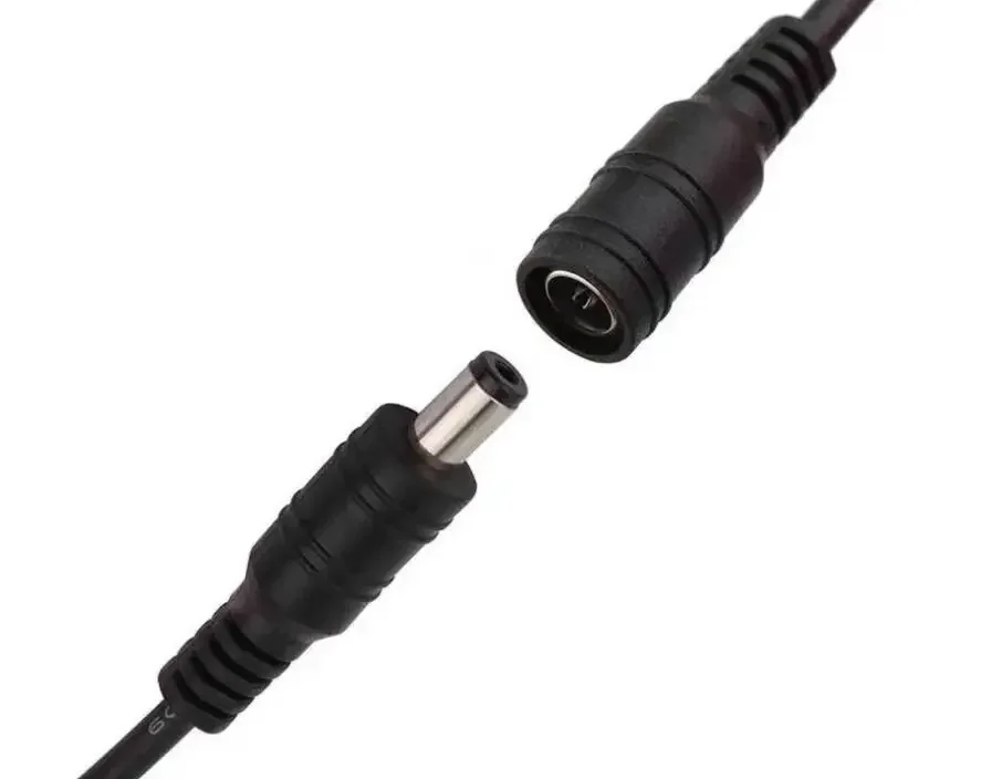 1/5/10 قطعة 5.5x2.1 مللي متر تيار مستمر ذكر أنثى كابل توصيل الطاقة سلك مهايئ الرافعة موصل ل CCTV لون واحد 3528 5050 LED مصباح لاصق #4