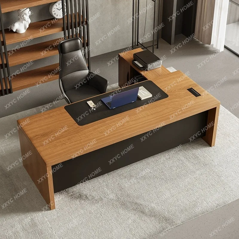 TT  solid wood desk boss table is simple and modern, general manager desk