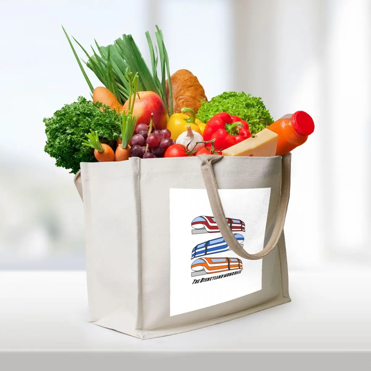Red, Blue, Orange Tote Bag shopping bag logo female bag tote women