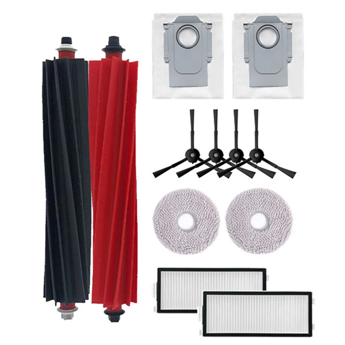 NEW Suitable for V20/P10S PRO Sweeping Robot Replacement Parts Roller Brush Side Brush Filter Rag Dust Bag