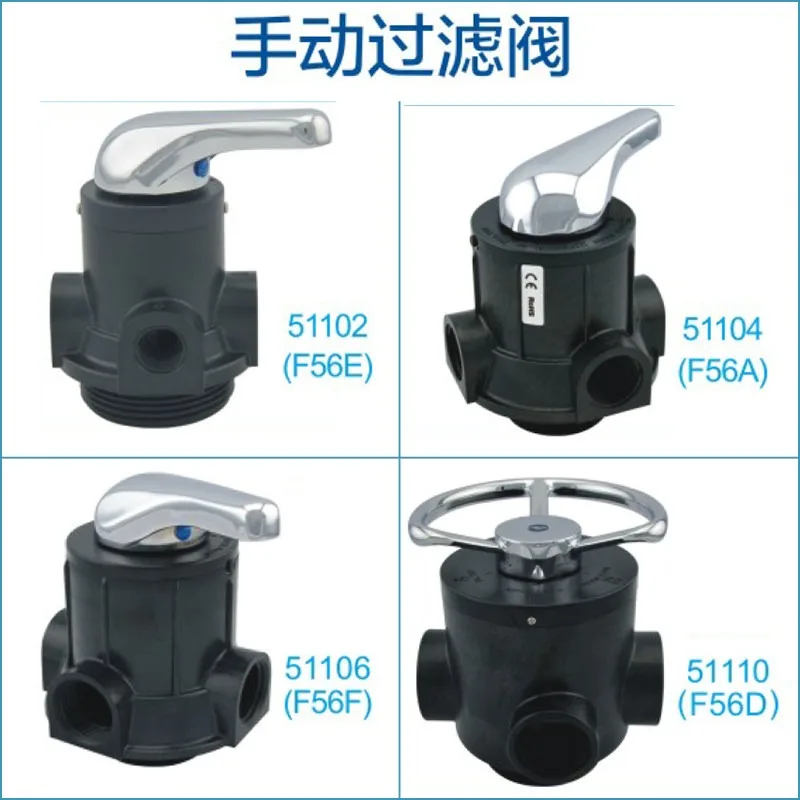 Multi-port Control Valve Head Manual & Automatic Filter Softener Top Mount Side Mount for Sand Carbon Resin Tank