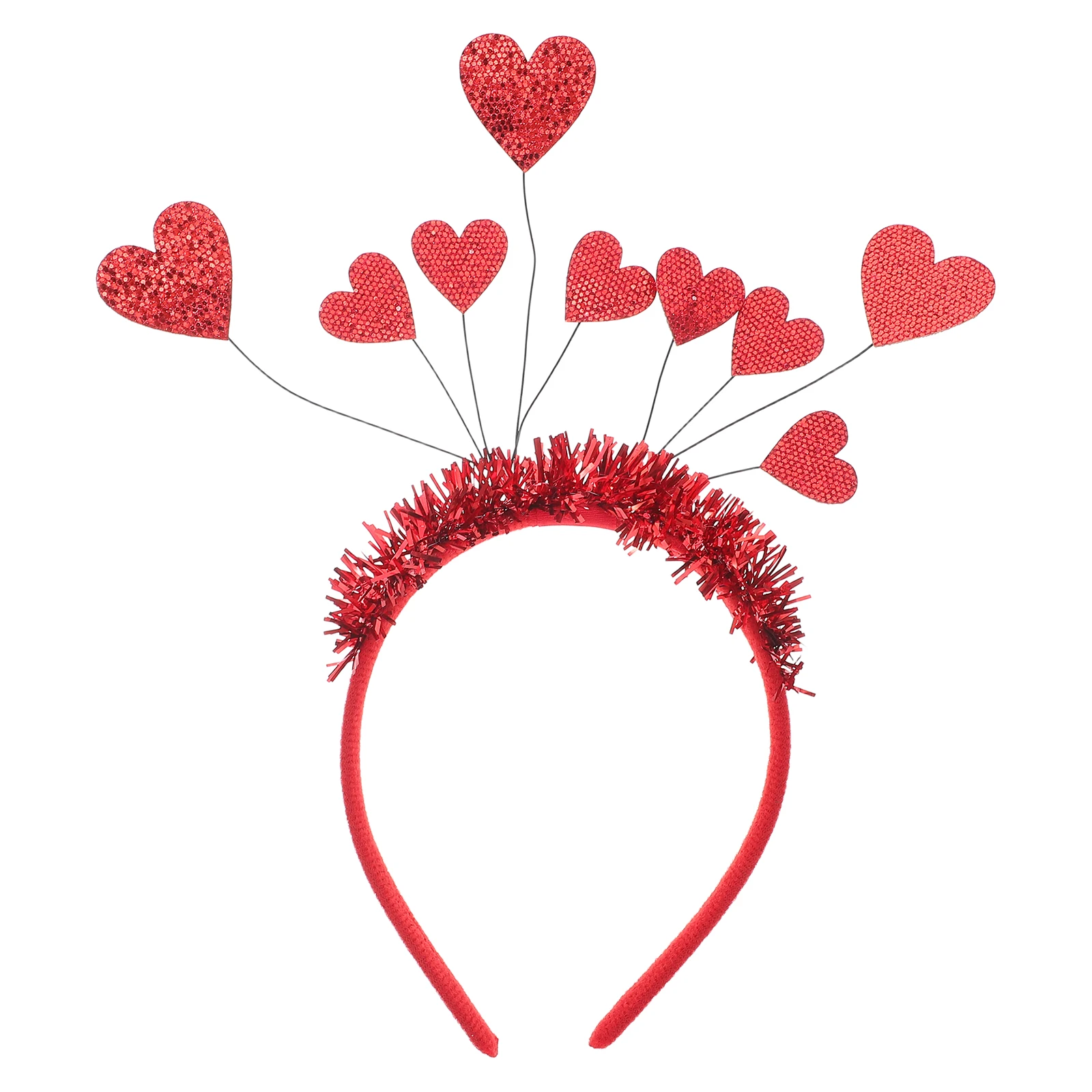 عصابة رأس مصممة بشكل لطيف على شكل حب لعيد الحب، إكسسوار أزياء لحفلات الزفاف للنساء