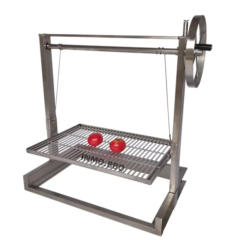 Santa Maria Grill Built in Charcoal Barbecue Argentinian Grill Kit for Wood or Charcoal Grilling