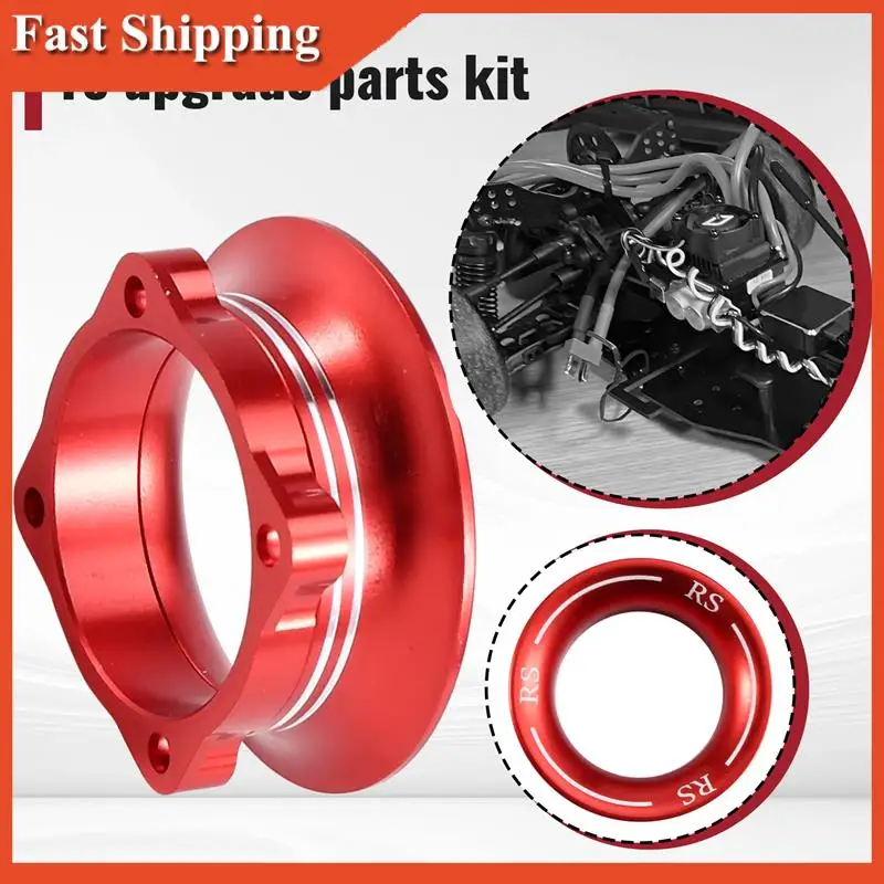 كفاءة المعادن Beadlock عجلة Beadlock عجلة حافة المطاط الإطارات المطاطية الإطارات مجموعة 25X25mm ، الأحمر لسيارة HSP/HPI RC