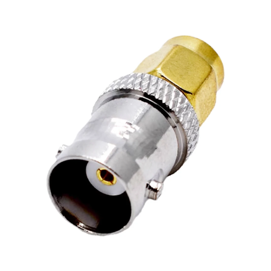 1pc BNC Female Jack to SMA Male Plug RF Coax Adapter Convertor Straight Nickelplated New Wholesale For CCTV