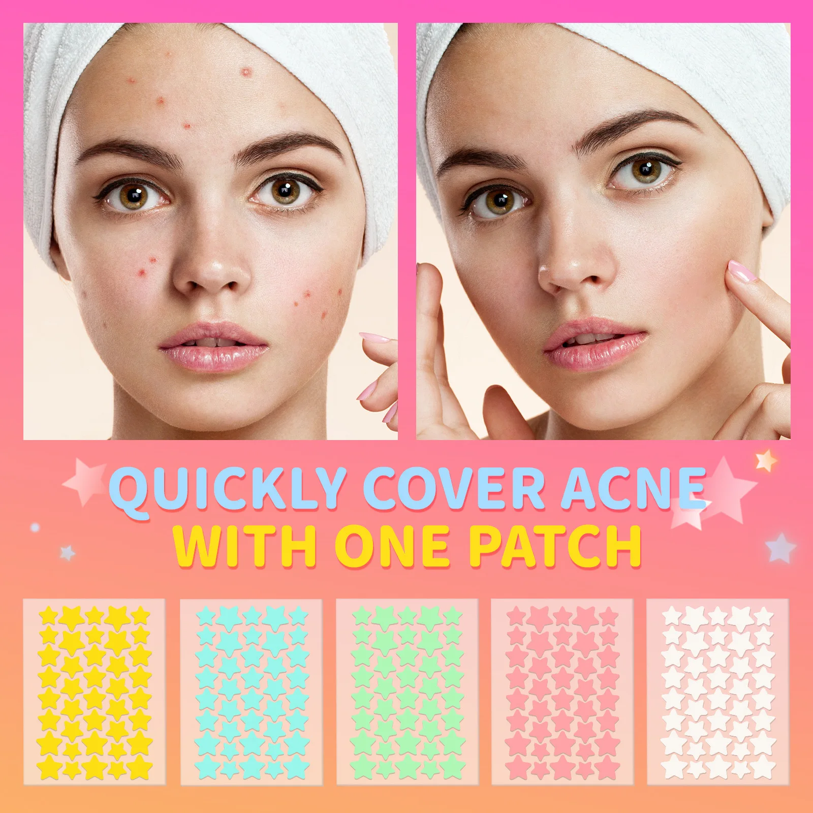 Acne patch invisible beauty concealer fades blemishes acne marks mild non-irritating acne patch facial skin care patch