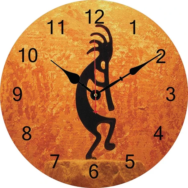 African Culture Wall Clock Modern Design Living Room Bedroom Office Decoration Kitchen Clock Art Wall Watch Home Decor