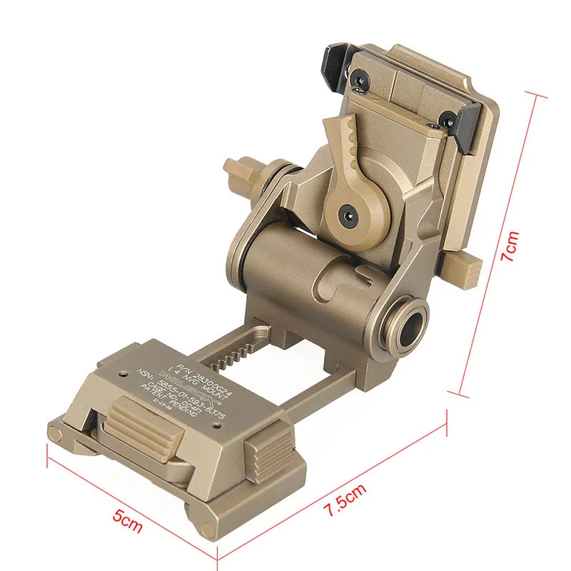 L4G24 Helmet Mounting Bracket PVS15 Night Vision Telescopic Seat Aluminum Alloy Fast NVG Multi Helmet Breakaway Adapters