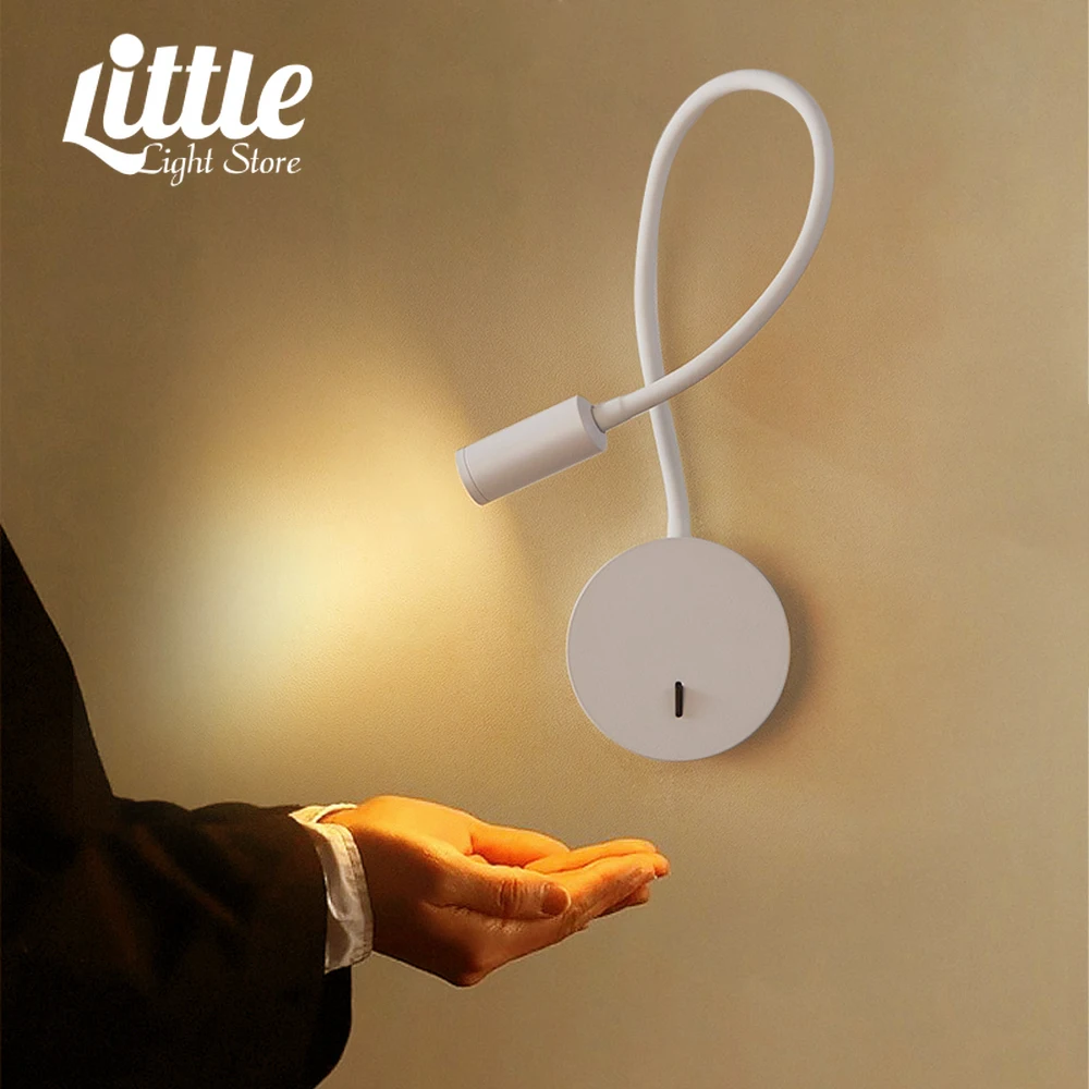 

Wall Lamp LED Reading 3w Spot Light with Switch Wall Lamp Hose Small Interior Wall Lamp Flexible Gooseneck Wall Lamp