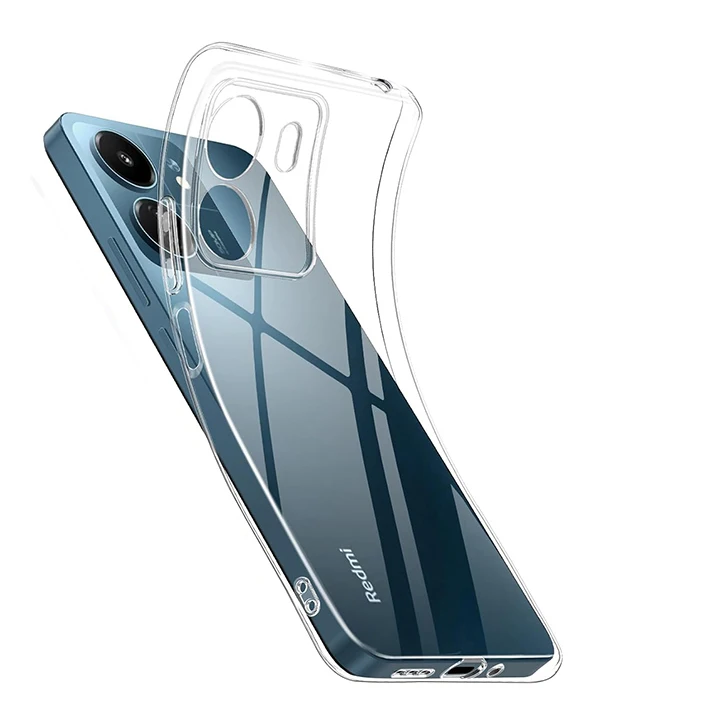 Funda de silicona transparente para Xiaomi Redmi Note 13 Pro Plus, carcasa trasera de TPU, ultrafina, Original