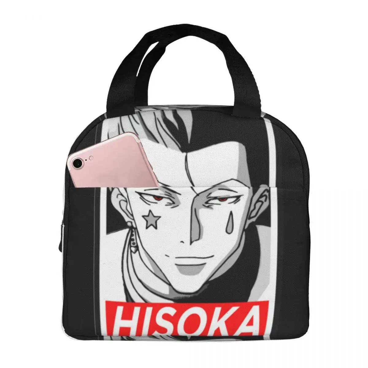 Hisoka Lunchtas Unisex Draagbare Koeler Geïsoleerde Lunchbox Food Bento Box