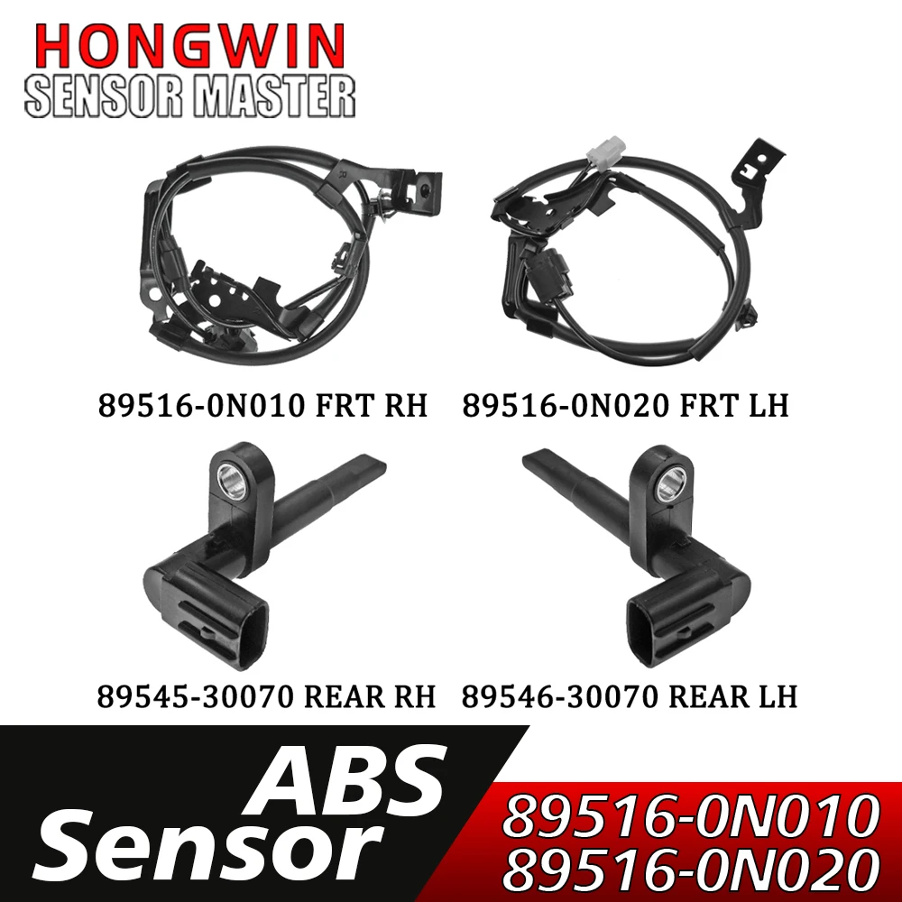 

Front Rear LH RH ABS Wheel Speed Sensor 89516-0N010 89516-0N020 89545-30070 89546-30070 For Toyota Crown Reiz GRS182 GRX122