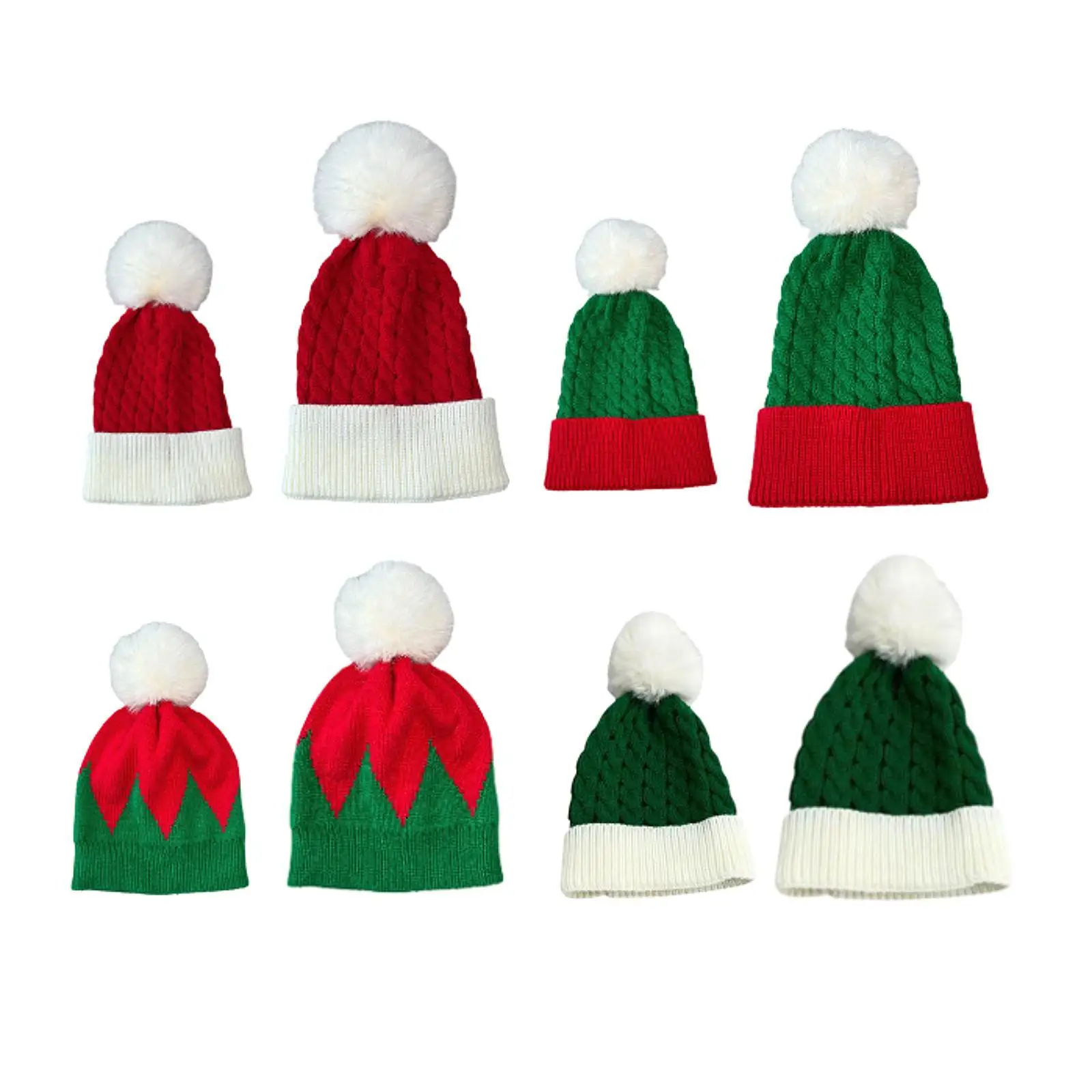 Chapeau de Noël d'hiver avec pompon pour la fête à thème, la randonnée et le ski