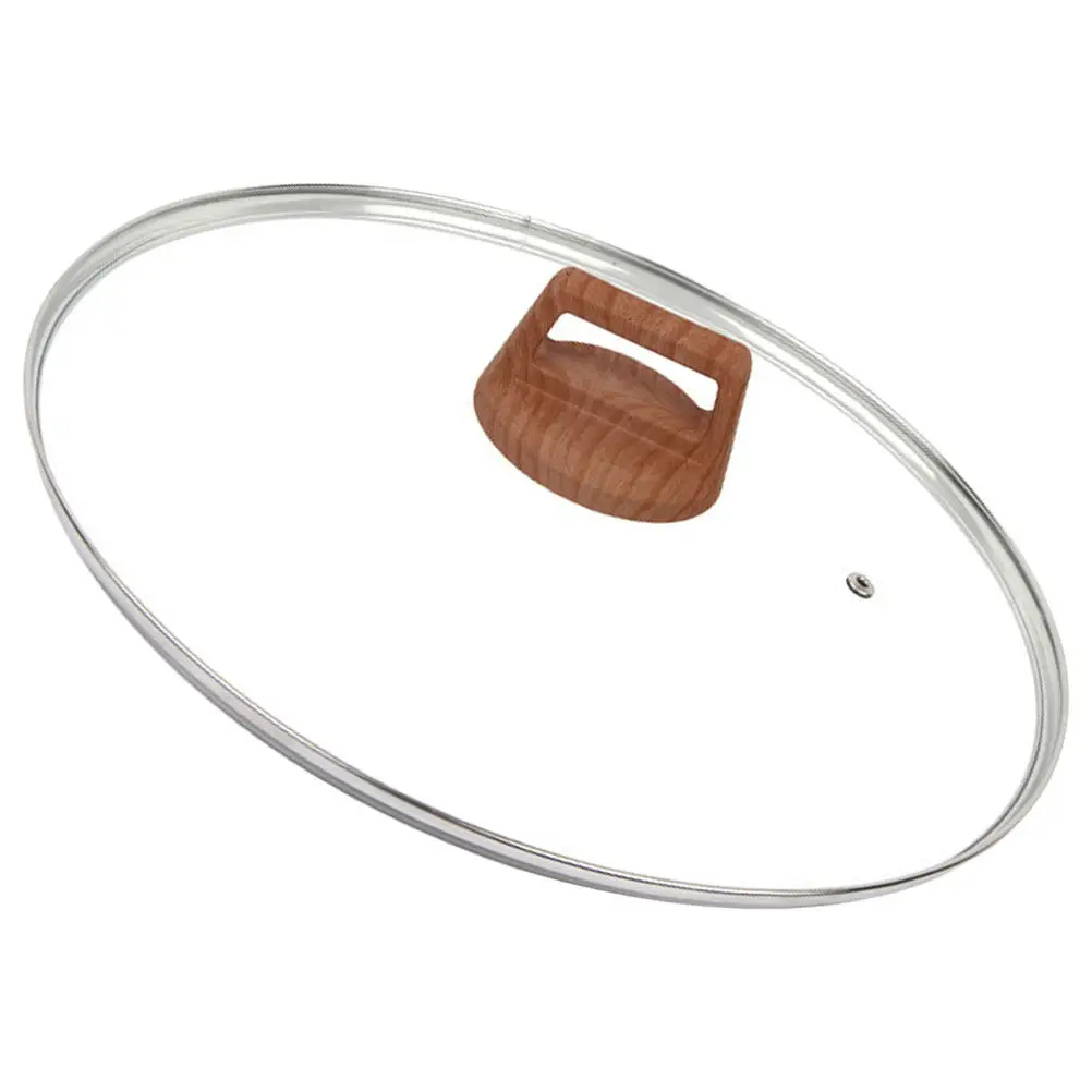 Pot Glass Lid Explosion-Proof Tempered Glass Cover High Temperature Vent Pan Lid Universal Replacement Pot Cover for Kitchen 4