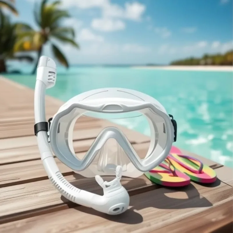 

Snorkeling Goggles Set Snorkeling Diving Mask Full Dry Goggles Snorkeling Tube Scuba Diving Set