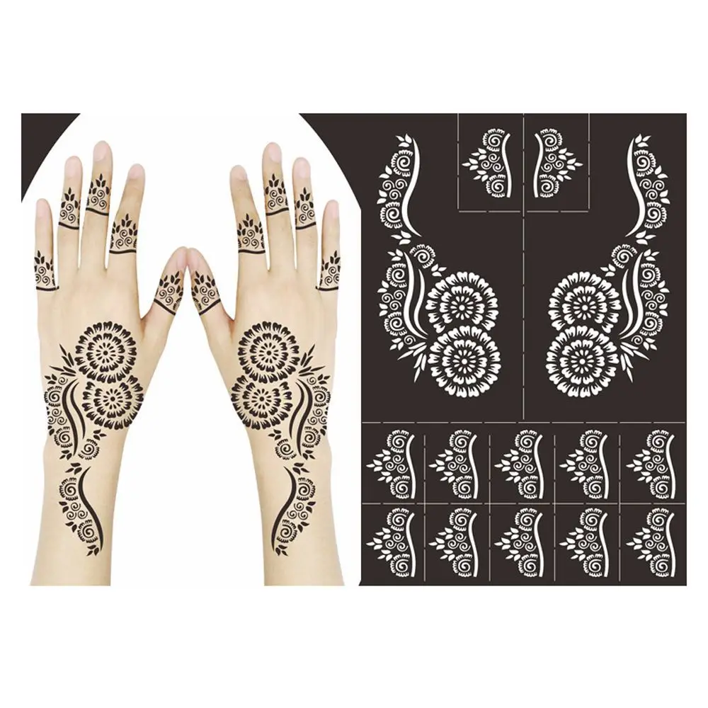 Painting Legs Arm Wedding Tool Hollow Drawing Template Henna Stencil Temporary Tattoo Stencil Body Art Sticker Template