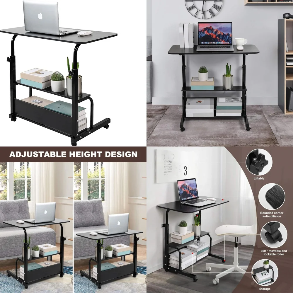 

Computer DesksCompact Laptop Desk for Small Spaces Portable Table for Living Room Sofa Bedroom and Bedside