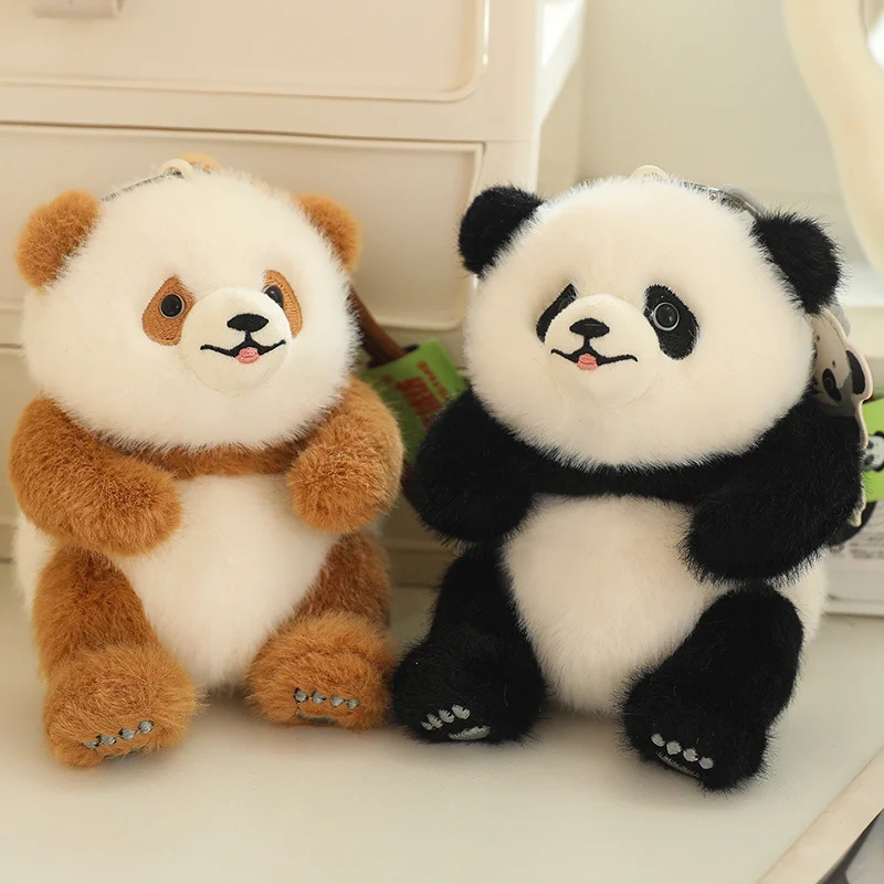 Porte-clés en peluche de style kawaii pour enfant, jouet en forme d'ours mignon, mini plus sombre comme Fubao Qizai beurre doux, pendentif cadeau