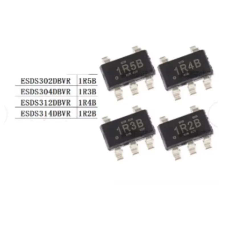 10PCS 100% Original ESDS302DBVR ESDS304DBVR ESDS312DBVR ESDS314DBVR SOT-23 ESD Protection Array TVS Diode Surge Suppressor